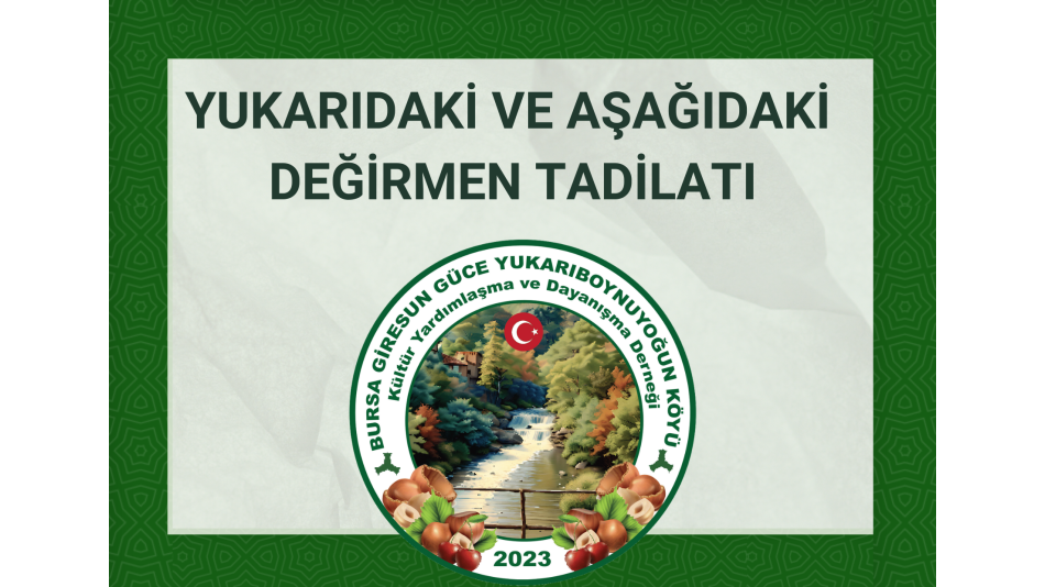 DEĞİRMEN TADİLATI